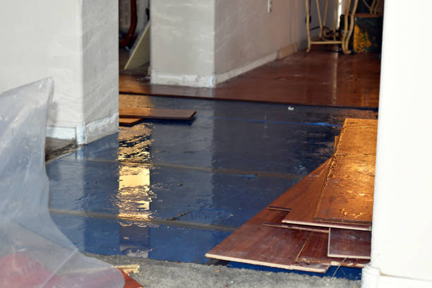Professional Flood Cleanup technician working in Montvale, NJ